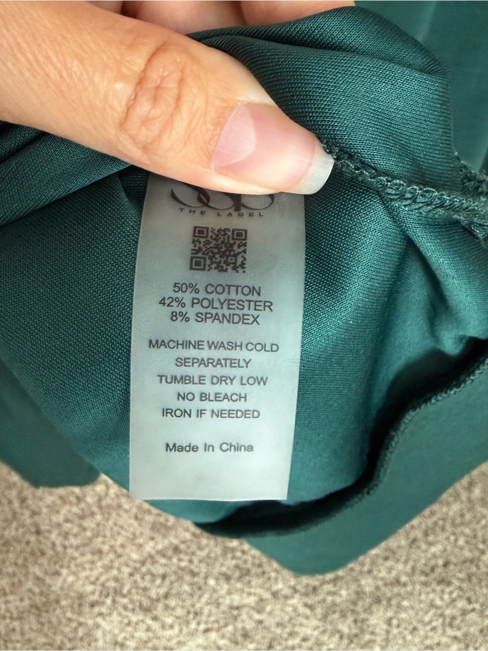 SSYS The Libby Long Sleeve Ruffled Shoulder Top - Dark Green - Picture 8 of 10